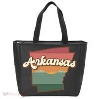 Arkansas Retro Sunset Tote Bag thumb 0