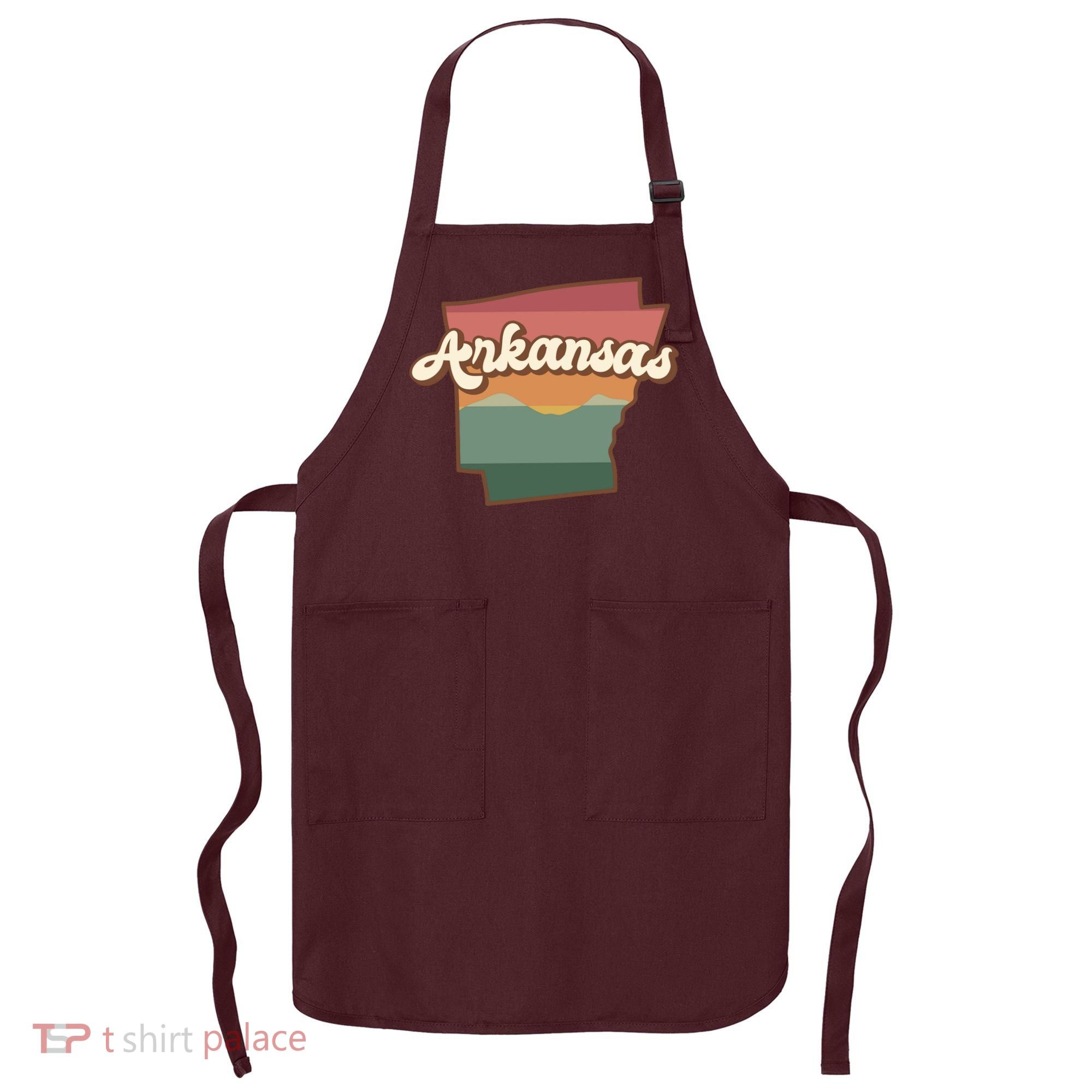 Arkansas Retro Sunset Apron