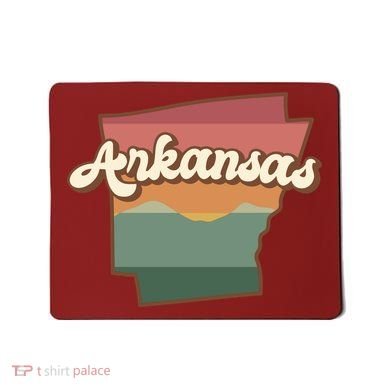 Arkansas Retro Sunset Mousepad