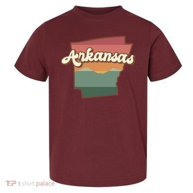 Arkansas Retro Sunset Toddler T-Shirt