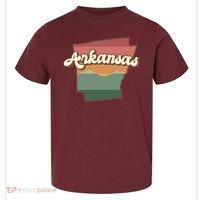 Arkansas Retro Sunset Toddler T-Shirt thumb 0