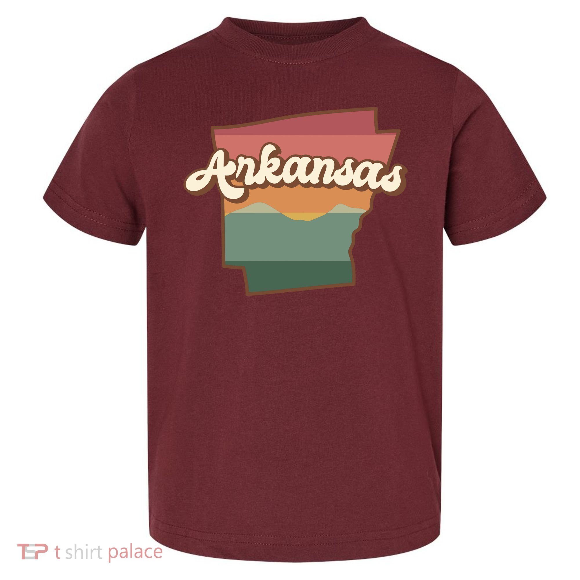 Arkansas Retro Sunset Toddler T-Shirt