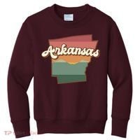 Arkansas Retro Sunset Kids Sweatshirt thumb 0