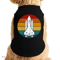 Astronaut Retro Space Sunset Doggie Tank thumb 0