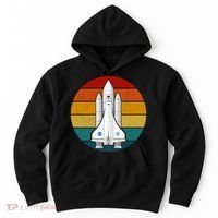 Astronaut Retro Space Sunset Hoodie thumb 0
