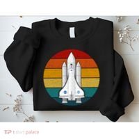 Astronaut Retro Space Sunset Sweatshirt thumb 2