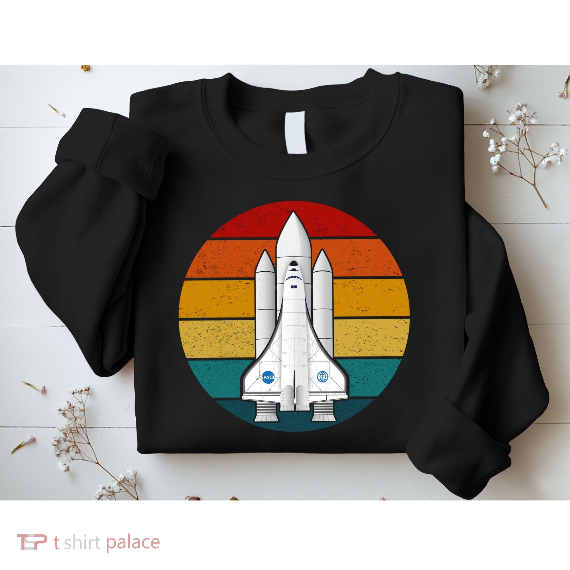 Astronaut Retro Space Sunset Sweatshirt