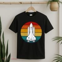 Astronaut Retro Space Sunset T-Shirt thumb 2