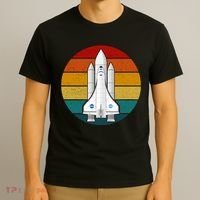Astronaut Retro Space Sunset T-Shirt thumb 3