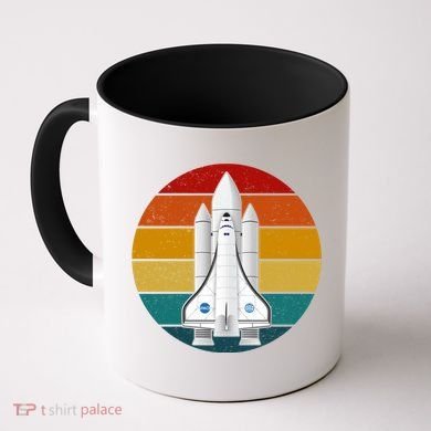 Astronaut Retro Space Sunset Coffee Mug