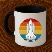Astronaut Retro Space Sunset Coffee Mug thumb 2