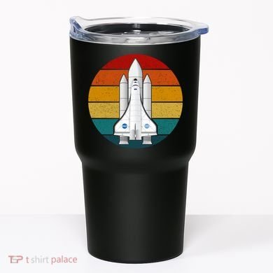 Astronaut Retro Space Sunset Tumbler