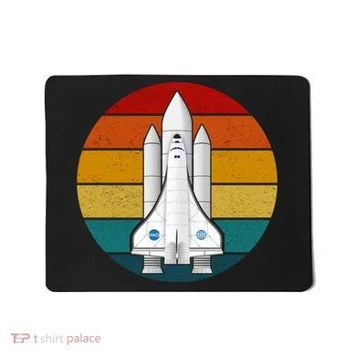 Astronaut Retro Space Sunset Mousepad