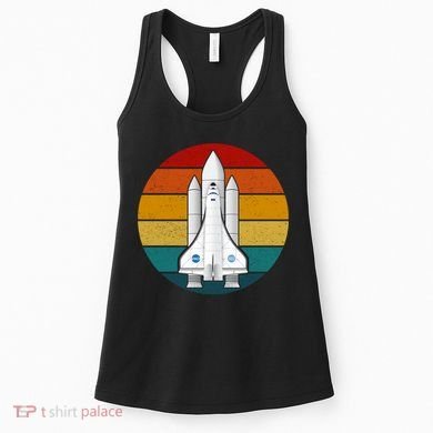 Astronaut Retro Space Sunset Women's Tank Top