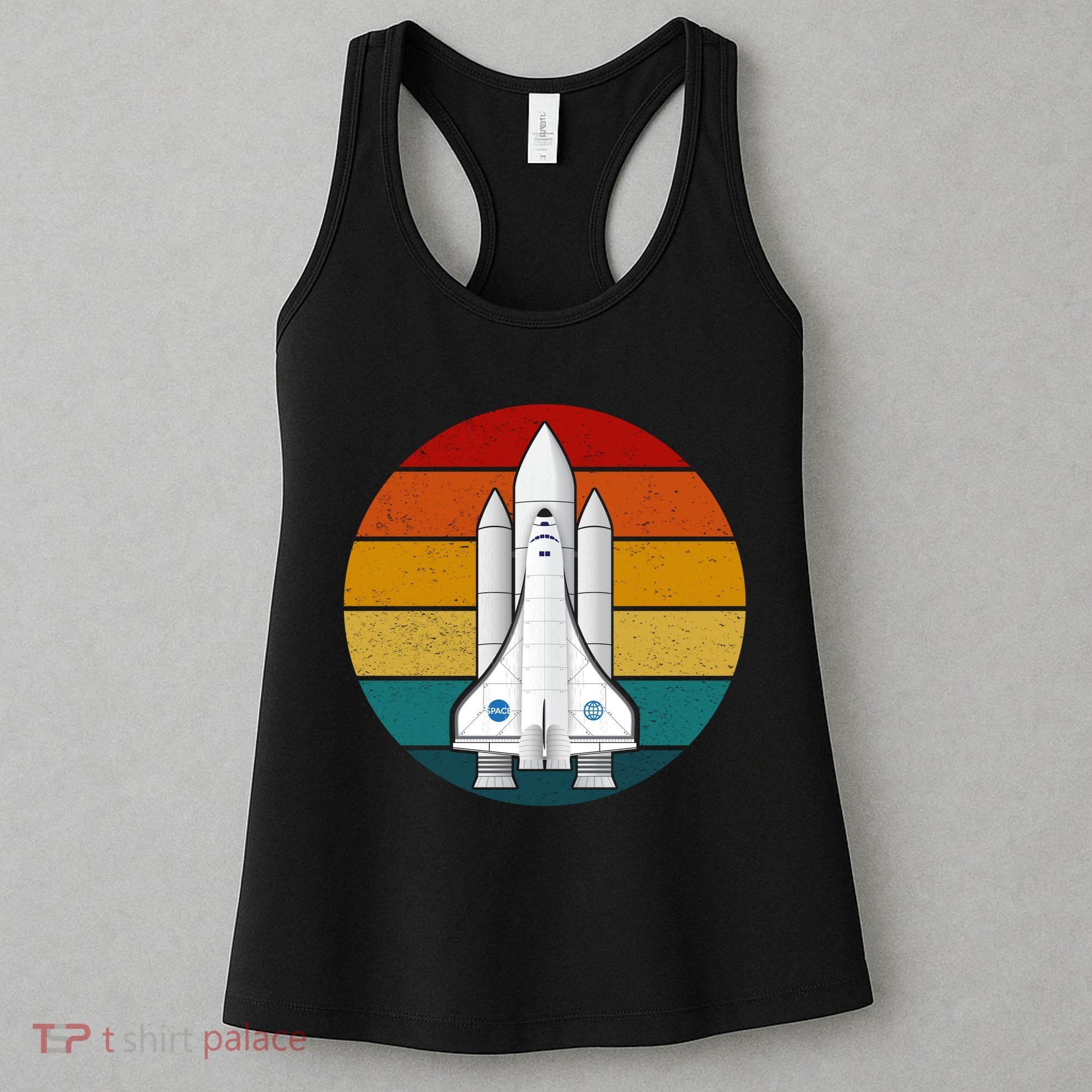 Astronaut Retro Space Sunset Women's Tank Top