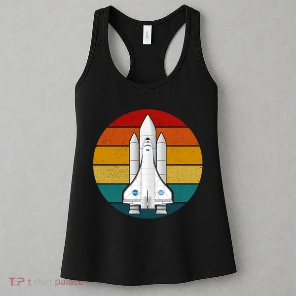 Astronaut Retro Space Sunset Women's Tank Top