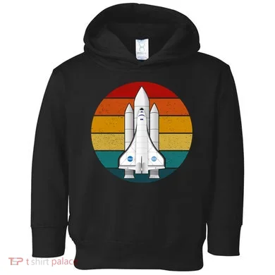 Astronaut Retro Space Sunset Toddler Hoodie
