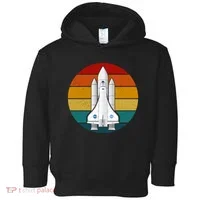 Astronaut Retro Space Sunset Toddler Hoodie thumb 0
