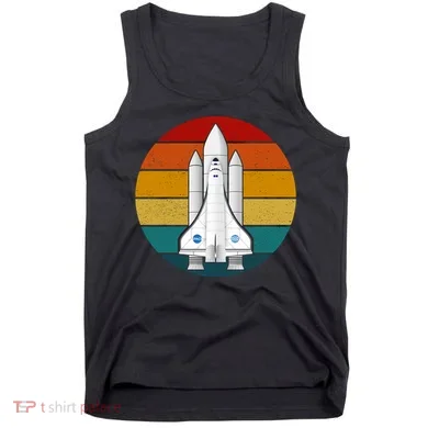 Astronaut Retro Space Sunset Tank Top