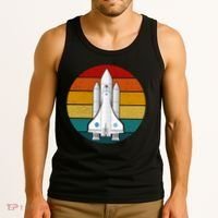 Astronaut Retro Space Sunset Tank Top thumb 3