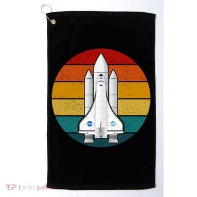 Astronaut Retro Space Sunset Golf Towel