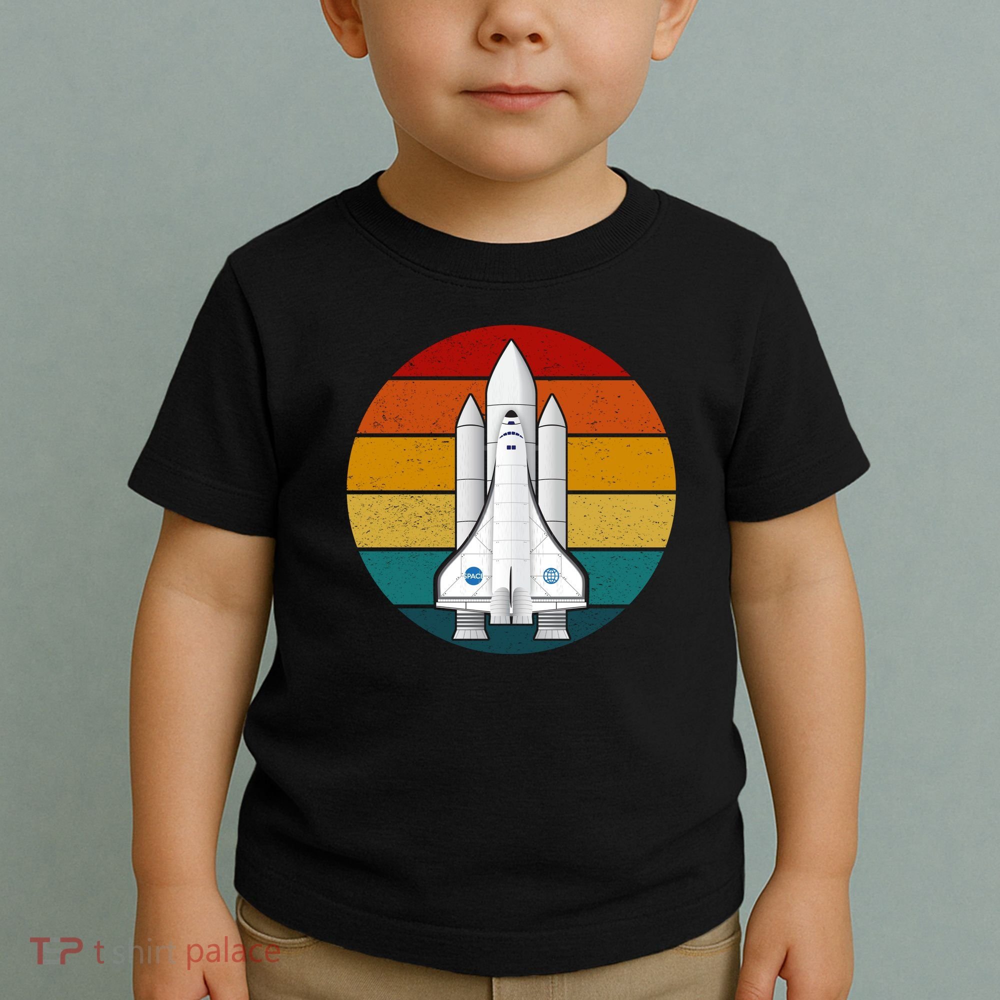 Astronaut Retro Space Sunset Toddler T-Shirt