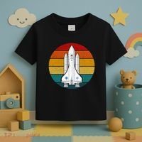 Astronaut Retro Space Sunset Toddler T-Shirt thumb 3