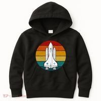 Astronaut Retro Space Sunset Kids Hoodie thumb 0