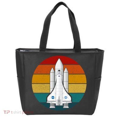Astronaut Retro Space Sunset Tote Bag
