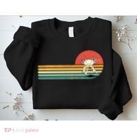 Axolotl Retro Style Animal Amphibian Pet Axolotl Lover Sweatshirt thumb 2