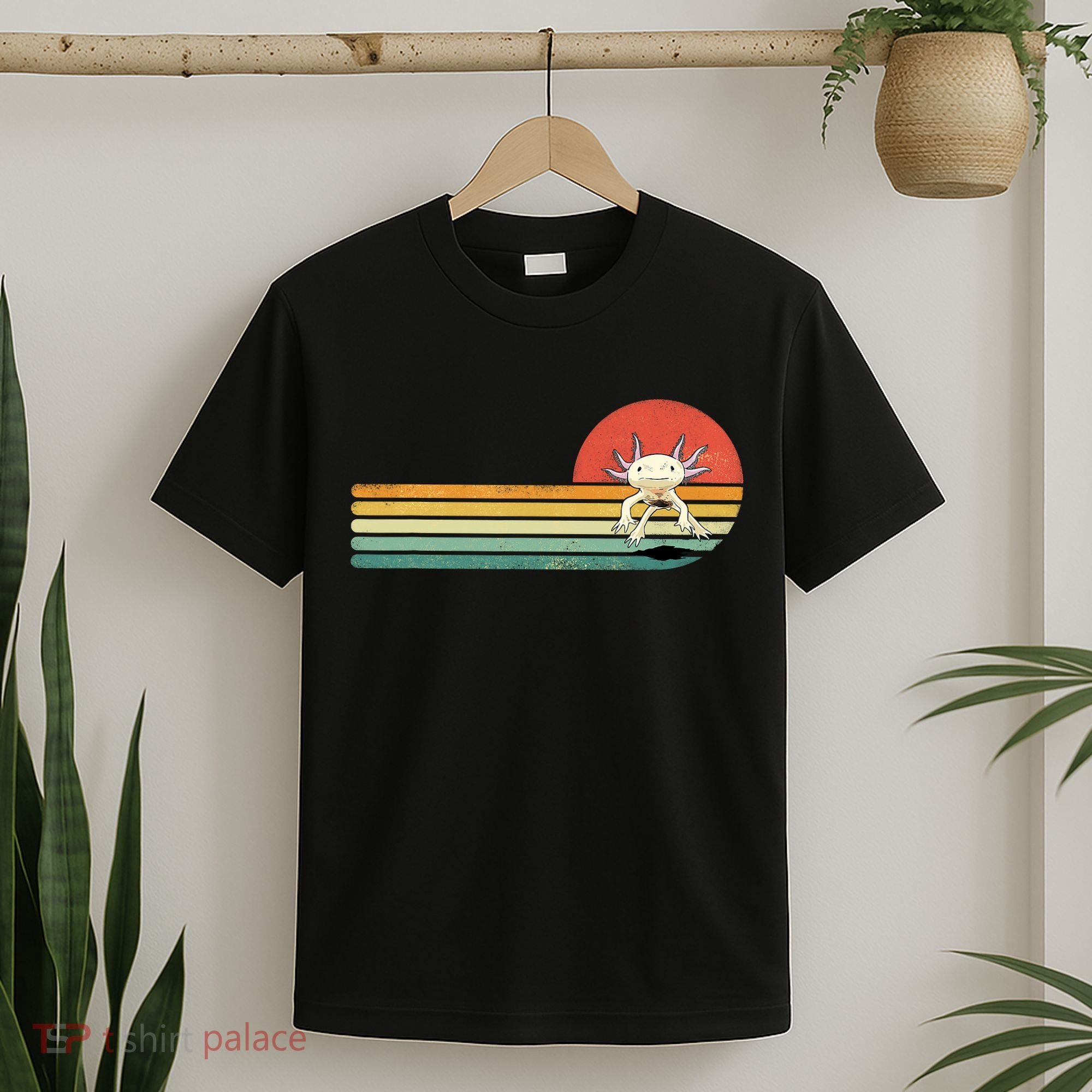 Axolotl Retro Style Animal Amphibian Pet Axolotl Lover T-Shirt