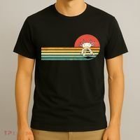 Axolotl Retro Style Animal Amphibian Pet Axolotl Lover T-Shirt thumb 3