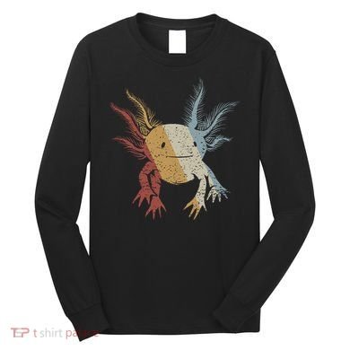 Axolotl Retro Style Vintage Long Sleeve Shirt