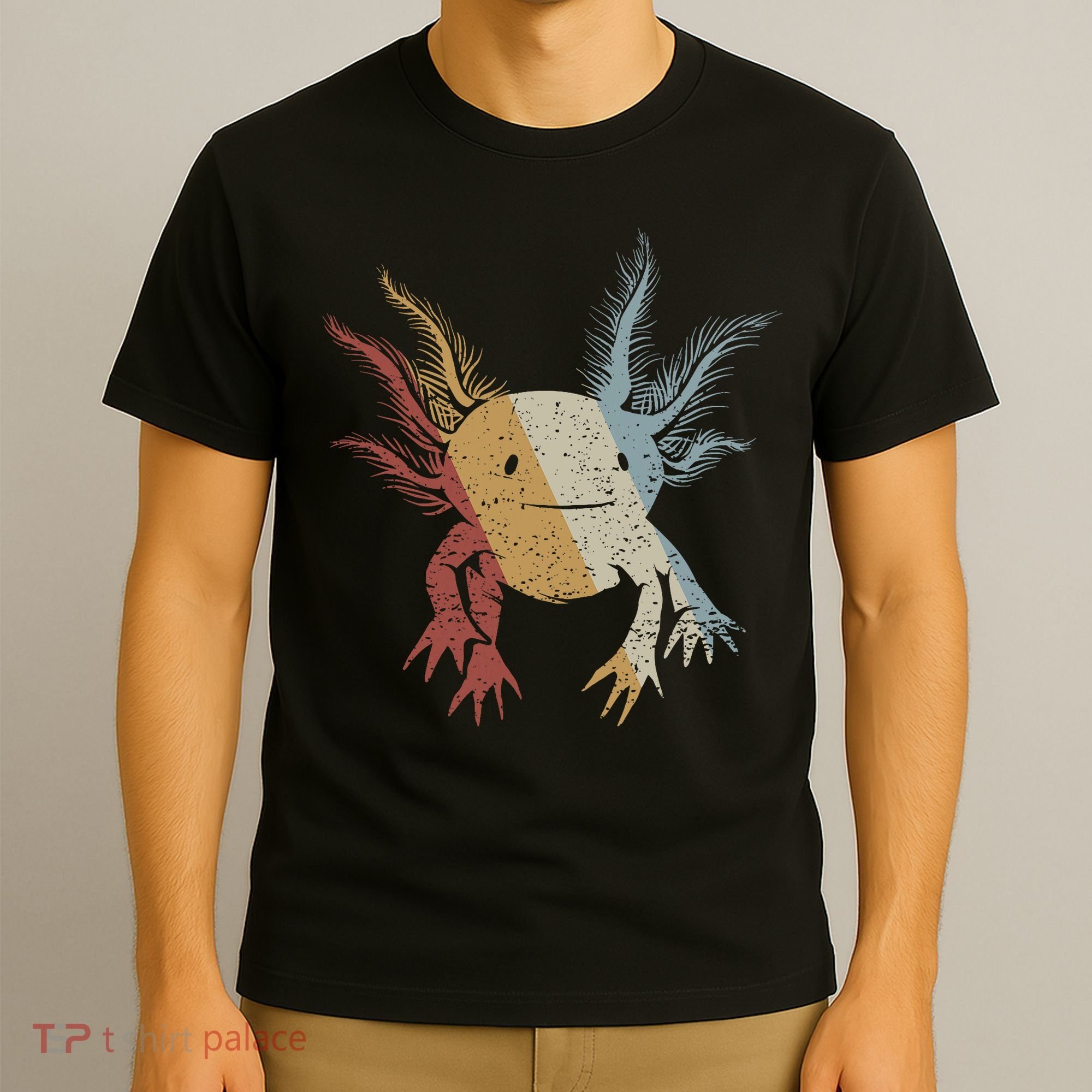 Axolotl Retro Style Vintage T-Shirt