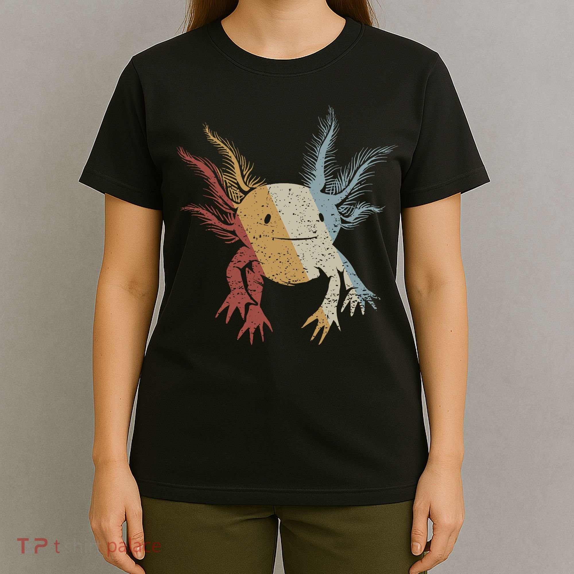 Axolotl Retro Style Vintage T-Shirt