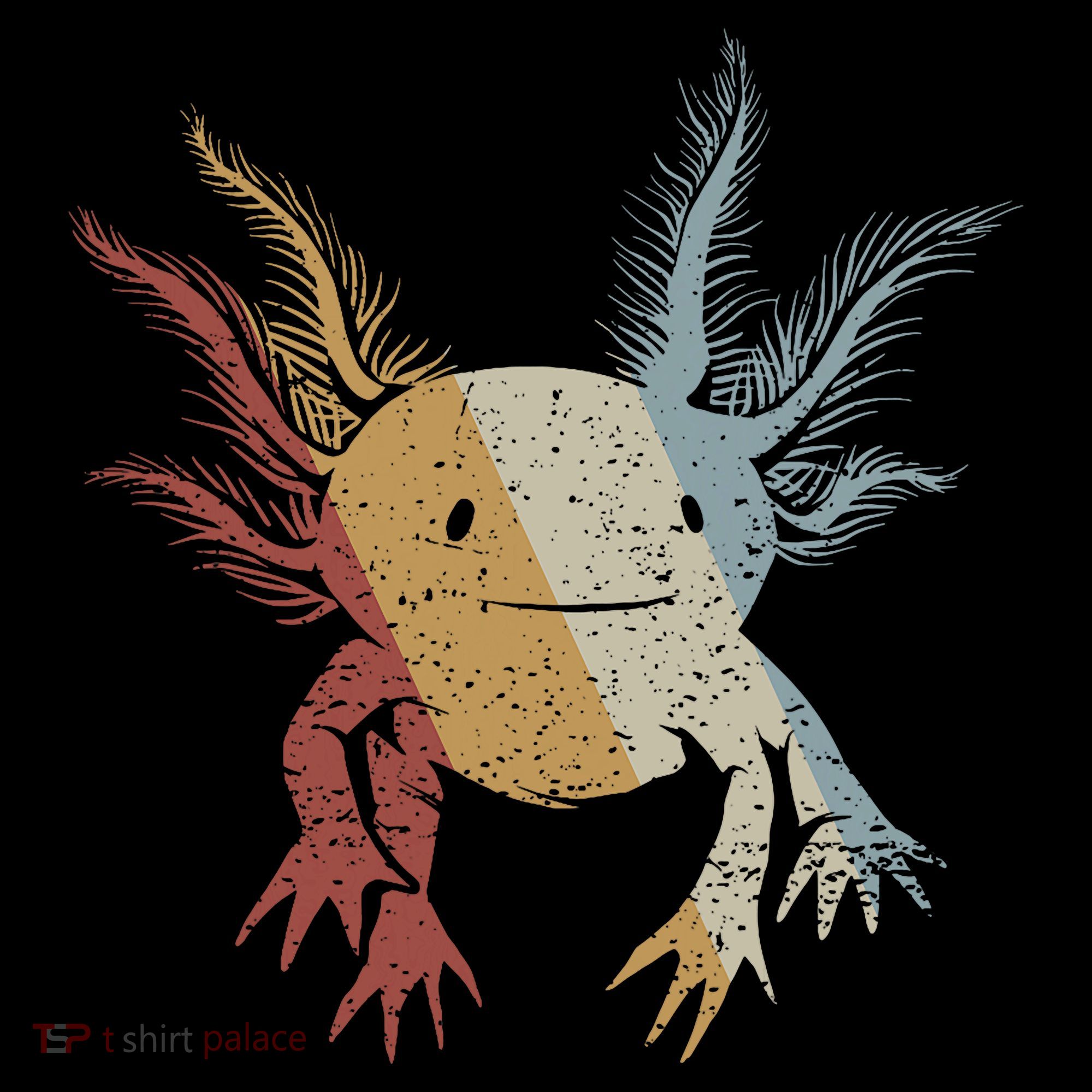 Axolotl Retro Style Vintage T-Shirt