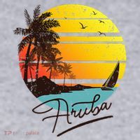 Aruba Retro Summer Tropical Beach Women's Sweatshirt thumb 2