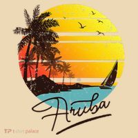 Aruba Retro Summer Tropical Beach Tote Bag thumb 4