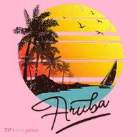 Aruba Retro Summer Tropical Beach Coaster thumb 2