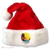 Aruba Retro Summer Tropical Beach Santa Hat thumb 0