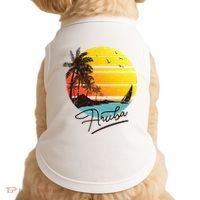 Aruba Retro Summer Tropical Beach Doggie Tank thumb 0