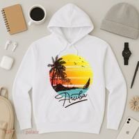 Aruba Retro Summer Tropical Beach Hoodie thumb 3