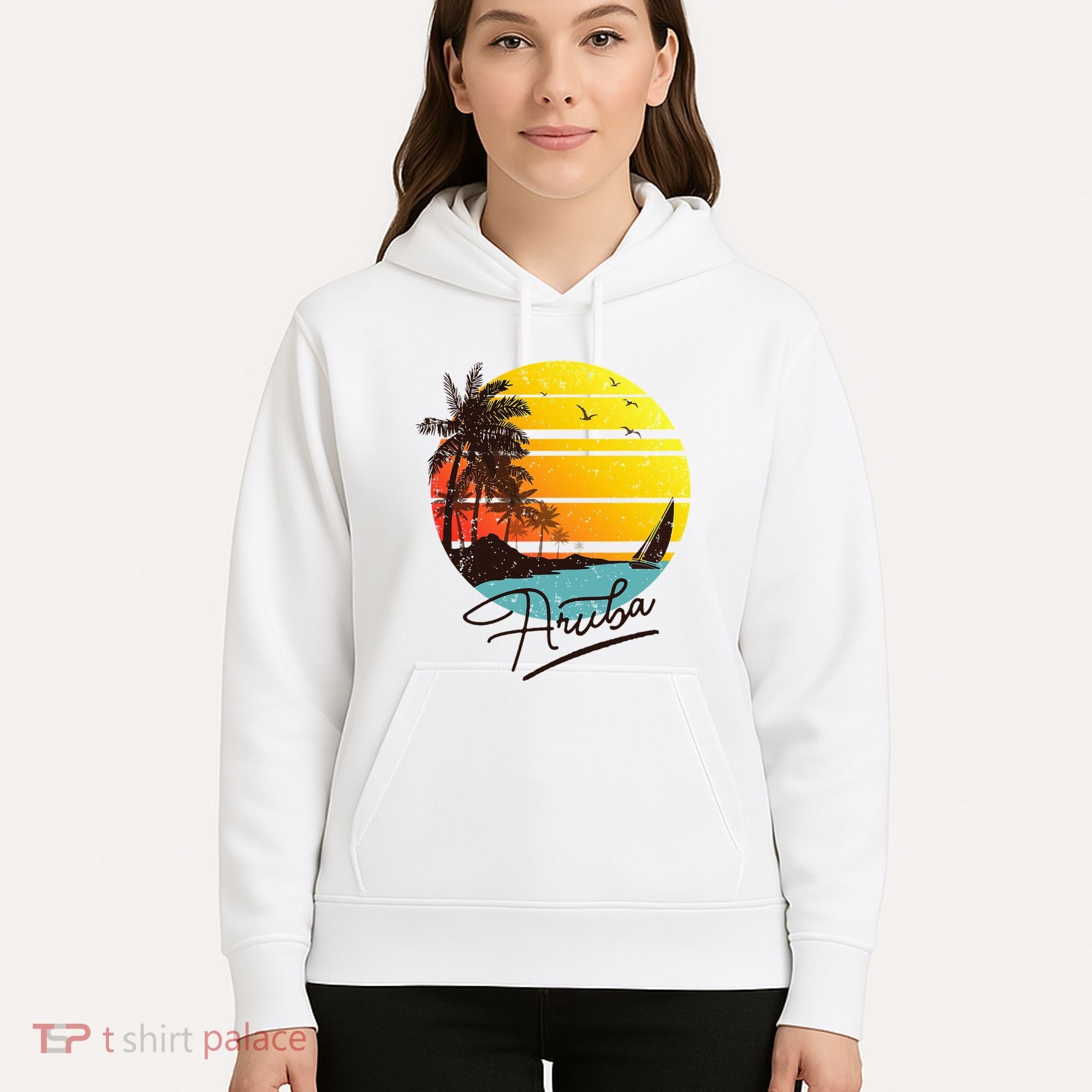 Aruba Retro Summer Tropical Beach Hoodie