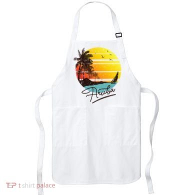 Aruba Retro Summer Tropical Beach Apron
