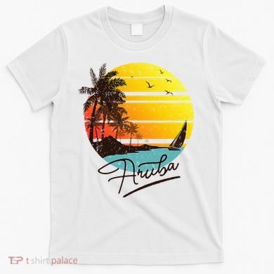 Aruba Retro Summer Tropical Beach T-Shirt