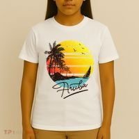 Aruba Retro Summer Tropical Beach T-Shirt thumb 4