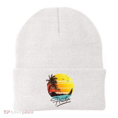 Aruba Retro Summer Tropical Beach Beanie