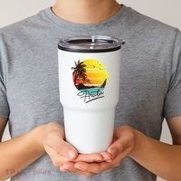 Aruba Retro Summer Tropical Beach Tumbler thumb 2