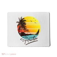 Aruba Retro Summer Tropical Beach Mousepad thumb 0