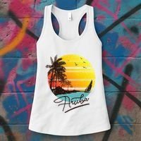Aruba Retro Summer Tropical Beach Women's Tank Top thumb 3